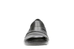 Clarks May Marigold Black Leather Slip-On Dress Loafer -Fashion Shoe Store 26062909 3