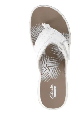 Clarks Breeze Sea White Thong Sandal -Fashion Shoe Store 26125508 6