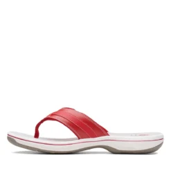 Clarks Breeze Sea Red Thong Sandal -Fashion Shoe Store 26125718 5