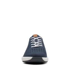 Clarks Un Rio Tie Navy Nubuck Leather Sneaker 7 Clarks Un Rio Tie Navy Nubuck Leather Sneaker -Fashion Shoe Store 26148717 3