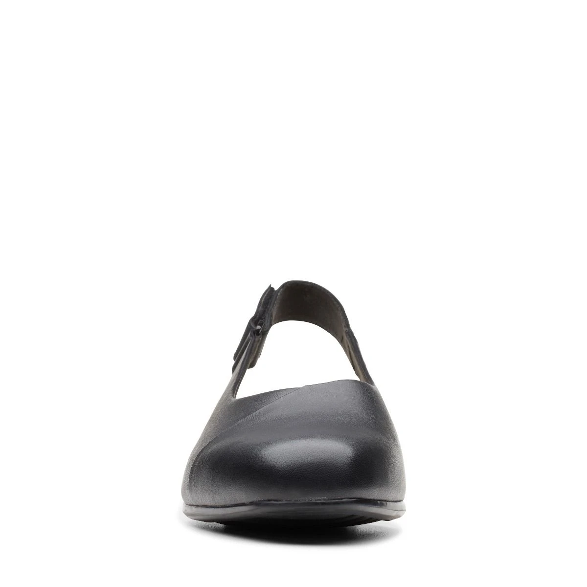 Clarks Juliet Pull Black Leather Slingback Heel 3 Clarks Juliet Pull Black Leather Slingback Heel - Image 3