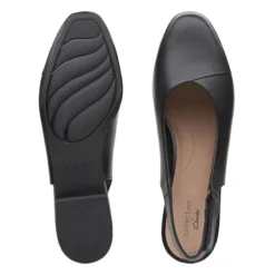 Clarks Juliet Pull Black Leather Slingback Heel 9 Clarks Juliet Pull Black Leather Slingback Heel -Fashion Shoe Store 26149772 7