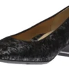 Ara Gabrielle Black & Silver Animal Print Pump