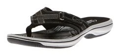 Clarks Breeze Sea Black Thong Sandal