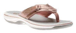 Clarks Breeze Sea Rose Gold Thong Sandal