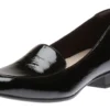Clarks Juliet Lora Black Patent Loafer