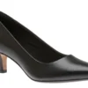 Clarks Linvale Jerica Black Leather Pump