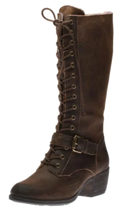 Anisa Brown Tall Lace-Up Boot -Fashion Shoe Store COBANISATL22 scaled
