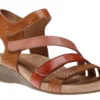 Hollywood 4-Strap Tan Sandal