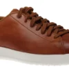 Cole Haan GrandPrø Brown Leather Lace-Up Tennis Sneaker