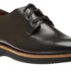 Clyde Black Leather Plain Toe Oxford Shoe
