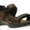 Nolan Brown Leather Adjustable Sandal