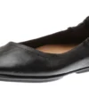 Allegro Black Leather Ballet Flat
