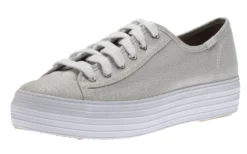Keds Triple Kick Silver Lace-Up Platform Tennis Sneaker -Fashion Shoe Store KEDTRIPLEKI11 1 scaled
