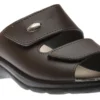 Mens Slide Brown Gel