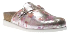 Mephisto Halina Pink Silver Leather Clog