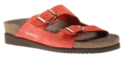 Mephisto Harmony Coral Nubuck Leather Slide Sandal