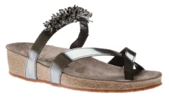 Mephisto Ingrid Grey Magic Toe Thong Sandal