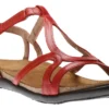 Dorith Red Leather Sandal