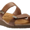 Jacey Brown Wide Width Slide Sandal
