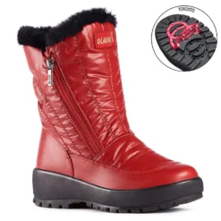 Olang Monica Red Mid-Calf Winter Boot