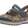 Remonte Odense Blue Multicolour Mary Jane Flat Shoe
