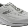 Journey White Leather Lace-Up Walking Shoe