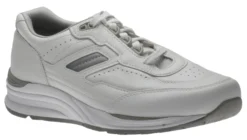 Journey White Leather Lace-Up Walking Shoe