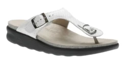 Sanibel White Snake Thong Sandal