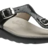 Sanibel Black Snake Thong Sandal