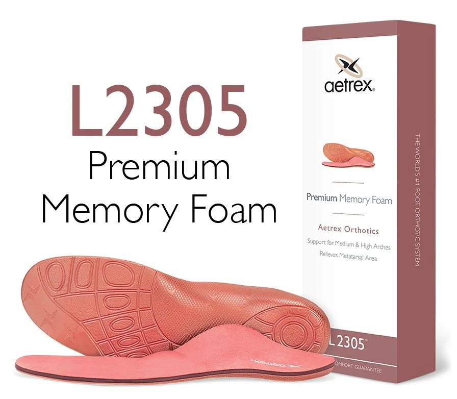 L2305 Women's Premium Memory Foam Orthotics With Metatarsal Support 1 L2305 Women's Premium Memory Foam Orthotics With Metatarsal Support