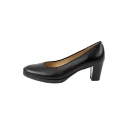 Ara Ophelia Black Leather Pump -Fashion Shoe Store ara1343605b