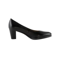 Ara Ophelia Black Leather Pump -Fashion Shoe Store ara1343605e
