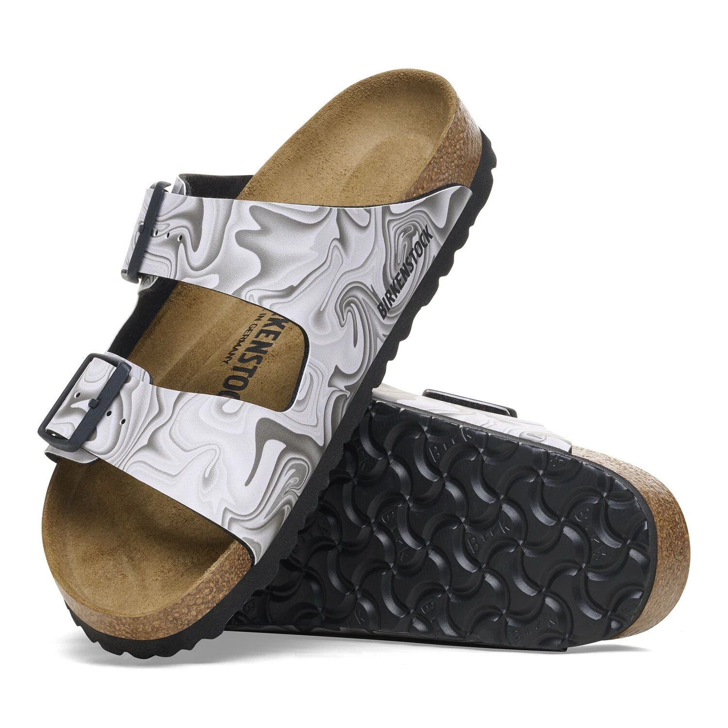 Birkenstock Arizona Marble Black 2 Birkenstock Arizona Marble Black - Image 2