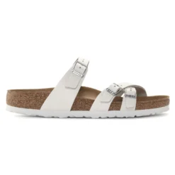 Birkenstock Franca White -Fashion Shoe Store birfranca09d
