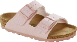Birkenstock Children's Arizona Vegan -Fashion Shoe Store birkenstock childrens arizona vegan soft pink textile 1022313 14189.1686255378