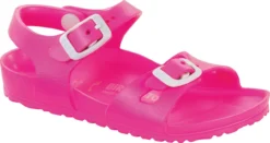 Birkenstock Children's Rio Essentials -Fashion Shoe Store birkenstock childrens rio essentials neon pink eva 126163 96440.1644859929