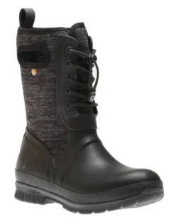 BOGS Crandall Lace Knit Black Women's Winter Boot -Fashion Shoe Store bogcrandalllk01 scaled