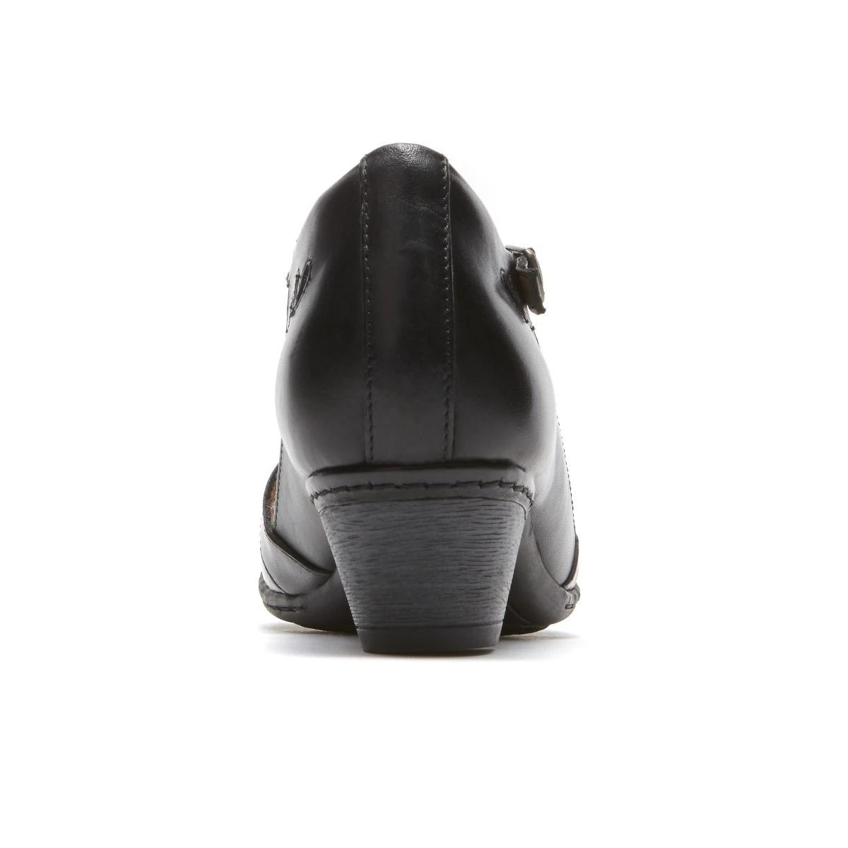 Angelina Black T-Strap Low Heel 4 Angelina Black T-Strap Low Heel - Image 4