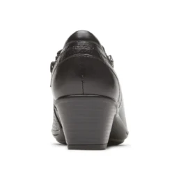 Kailyn Black High Vamp Low Heel Pump -Fashion Shoe Store ch6204 high vamp kailyn black 192743892445 b