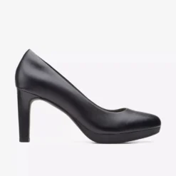 Clarks Ambyr Joy Black Leather Dress Pump -Fashion Shoe Store claambyrj01d