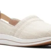 Clarks Breeze Step Beige Canvas Slip-On Sneaker