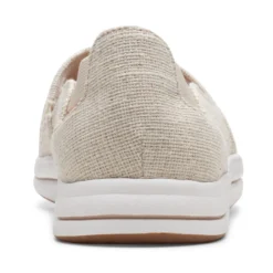 Clarks Breeze Step Beige Canvas Slip-On Sneaker 5 Clarks Breeze Step Beige Canvas Slip-On Sneaker -Fashion Shoe Store clabreezestep08c