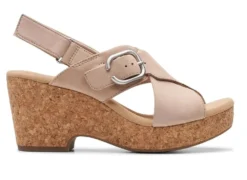 Clarks Giselle Dove Sand NB -Fashion Shoe Store clagiselled27b