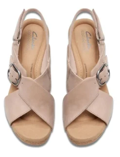 Clarks Giselle Dove Sand NB -Fashion Shoe Store clagiselled27d