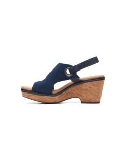 Clarks Giselle Sea Navy Su -Fashion Shoe Store clagisellesea03e