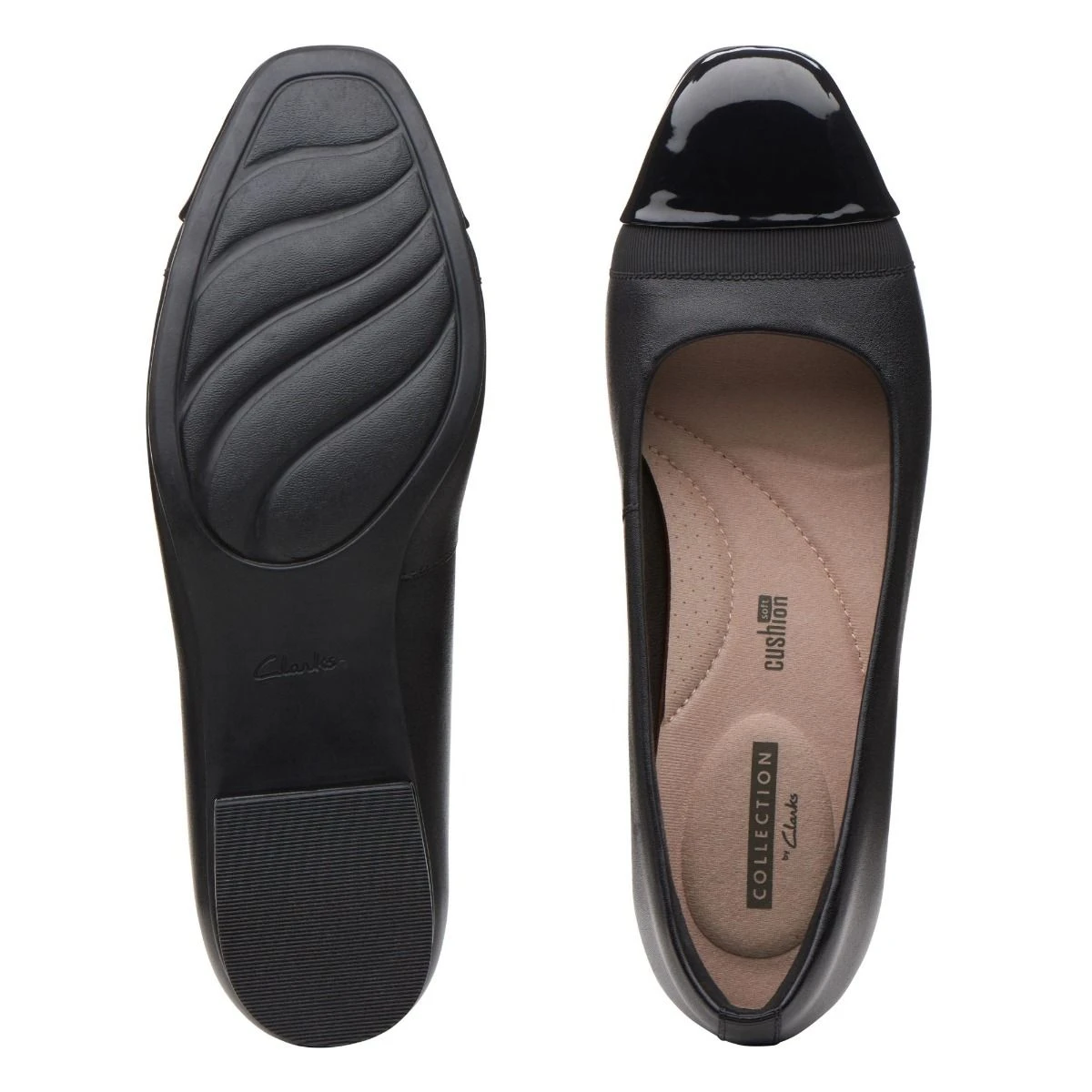 Clarks Juliet Monte Black Leather Slip-On 6 Clarks Juliet Monte Black Leather Slip-On - Image 6