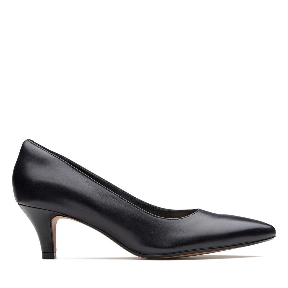 Clarks Linvale Jerica Black Leather Pump 2 Clarks Linvale Jerica Black Leather Pump - Image 2