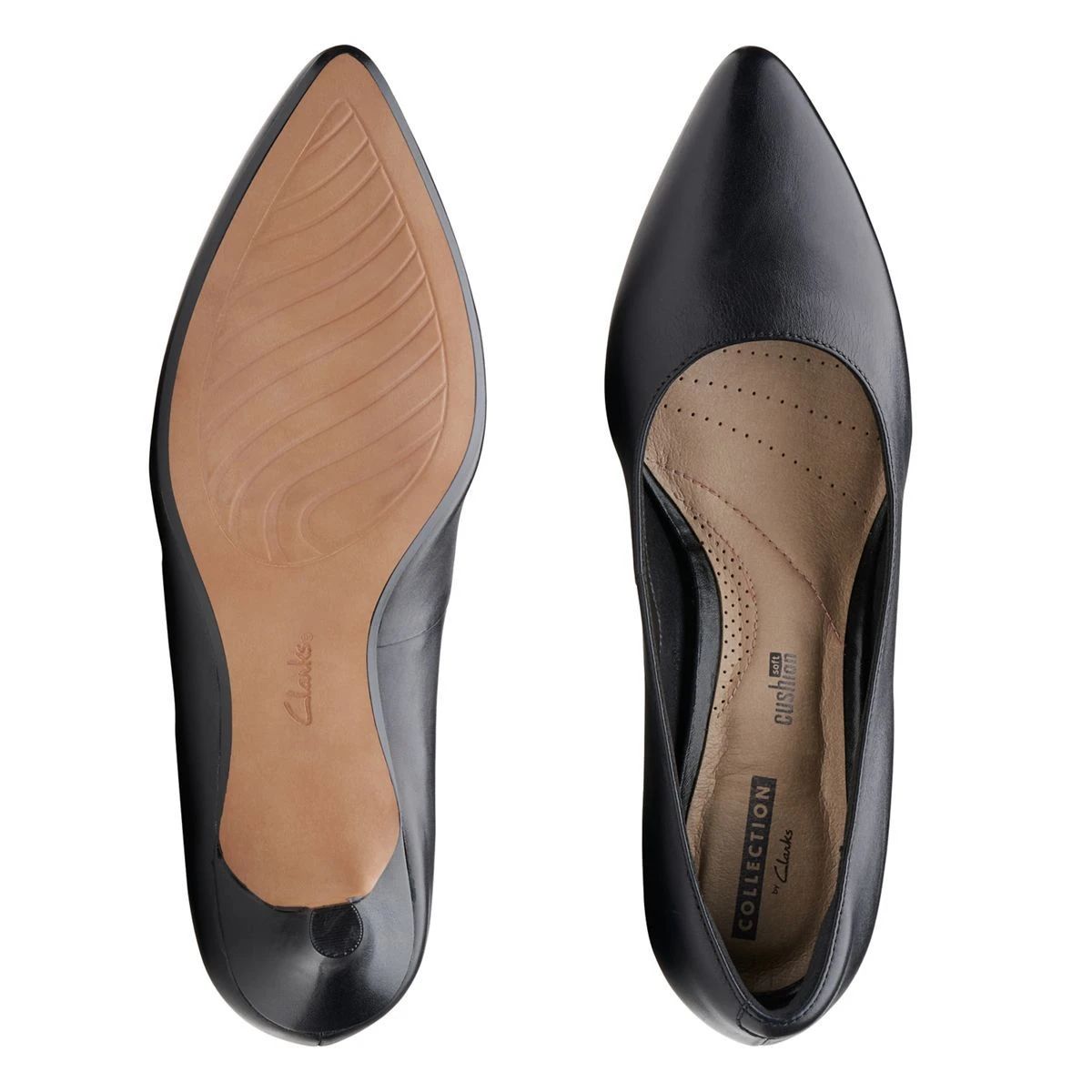 Clarks Linvale Jerica Black Leather Pump 5 Clarks Linvale Jerica Black Leather Pump - Image 5