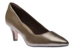 Clarks Linvale Jerica Metallic Leather Pump -Fashion Shoe Store clalinvalej11